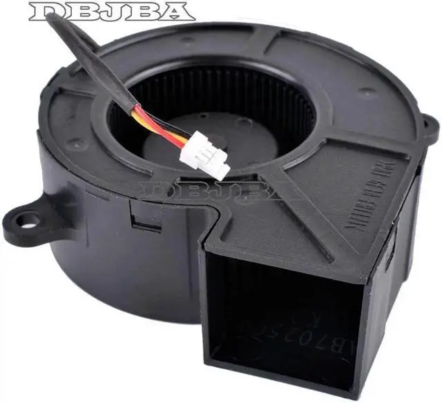 Alt view image 4 of 6 - Fan for AB07012UX250301 7cm 12V 0.55A Centrifugal Turbine Projector Blower Cooling Fan-Hole Position Distance 75mm