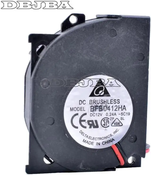 Main image of Fan for Delta BFB0412HA 4510 40x50x10mm DC 12V 0.24A Double Ball Bearing Side Blower Fan