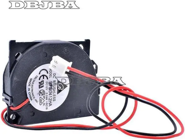 Alt view image 2 of 6 - Fan for Delta BFB0412HA 4510 40x50x10mm DC 12V 0.24A Double Ball Bearing Side Blower Fan