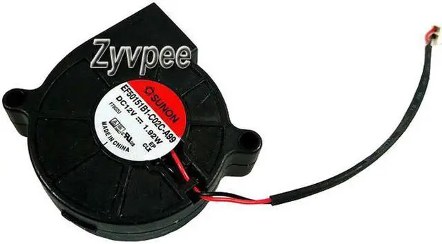 Main image of for Sunon 50*15mm EF50151B1-C02C-A99 DC12V 1.92W 2 wires 2 pins 5cm blower for Humidifier