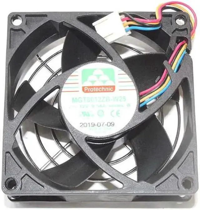 Alt view image 2 of 3 - for 80x25mm MGT8012ZB-W25 12V 0.54A 4 Wires 4 Pins 8cm DC Case Fan