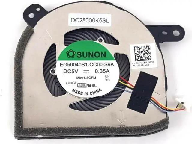Main image of New CPU Cooling Fan For Dell Latitude 5285 Latitude 12 5290 2in1 Tablet P/N:DC28000IRS0 07487H 0HFV18