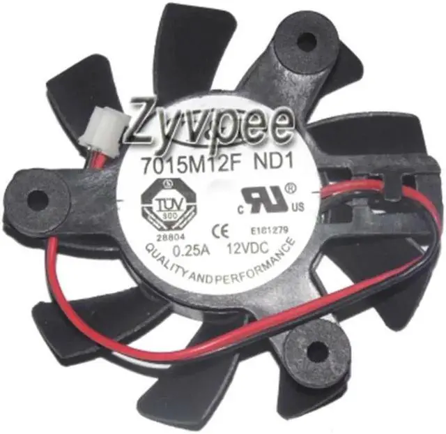 Alt view image 2 of 2 - for 7015M12F ND1 12V 0.25A 2 wires Cooling for video card graphics card