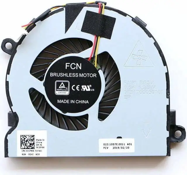 Main image of New Laptop CPU Cooling Fan for Dell Vostro 14-3468 15-3568 15-3562 15-3565 P/N: 0CGF6X CGF6X