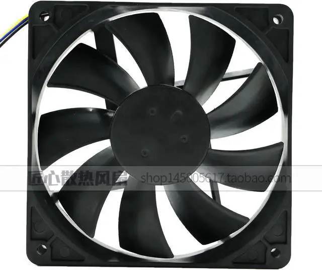 Alt view image 4 of 6 - for NMB 120*25mm 4710KL-04W-B56 V05 NT747 12V 0.72A 4 Wires PWM 12CM Case fan,server cpu fan