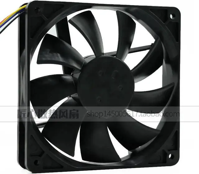 Alt view image 3 of 6 - for NMB 120*25mm 4710KL-04W-B56 V05 NT747 12V 0.72A 4 Wires PWM 12CM Case fan,server cpu fan
