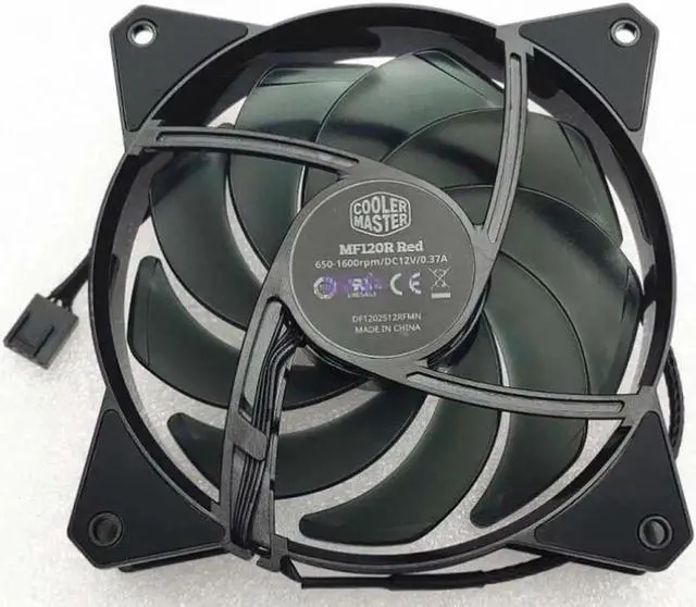 Main image of for 120mm Cooling Fan MF120R DF1202512RFMN 2V 0.37A 4 Wires 4 Pins RED Led Power Case Cooler