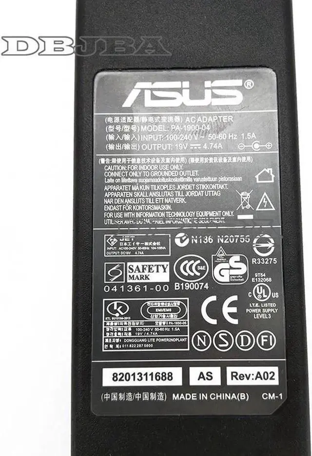 Alt view image 3 of 5 - AC Adapter For Asus M5000Sv M50Sv M50Vm M51 M51E M51Kr