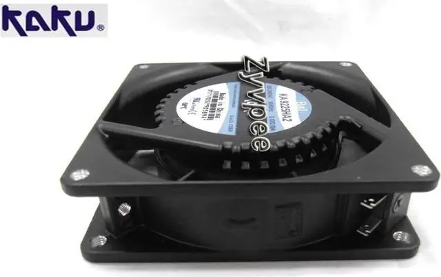 Alt view image 2 of 3 - for KAKU 92x25mm KA9225HA2 AC230V 0.10/0.09A 2 Pins Ball Bearing AC Axial Fan