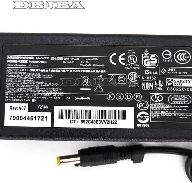 Alt view image 7 of 7 - AC Adapter For HP Pavilion DV6700 DV6800 DV6900 DV6820er