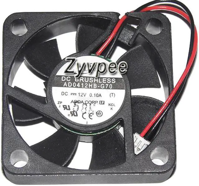 Alt view image 2 of 3 - for 40mm 4010 AD0412HB-G70 DC12V 0.10A 2 Wires 2 Pins 4CM CPU Cooling