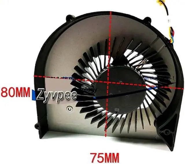 Alt view image 3 of 4 - for For FG7A FG36 FG79 FCN DFS200805000T DC5V 0.5A 4 wires 4 pins cpu notebook cooler