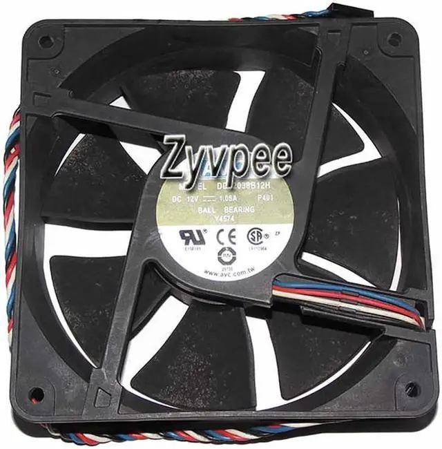 Alt view image 2 of 3 - for 120mm 12038 DD12038B12H Y4574 DC12V 1.05A 4 Wires 12CM Server Cooling