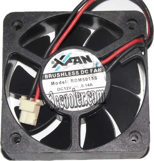 Main image of for XFan 5015s RDM5015S Cooling Fan with 12V 0.14A 2 Wires For Charger Inverter