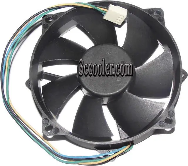 Alt view image 2 of 2 - for EVERLOW 9CM 9225 F129025SU 12V 0.38A 4 Wires Circular CPU Cooler Fan with 8 Mounting-hole