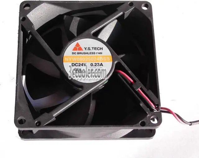 Main image of for Y.S.TECH 8025 80*25mm NYW08025024BSS 24V 0.23A 2 Wires 2 Pins Case fan 8CM cpu cooler inverter fan
