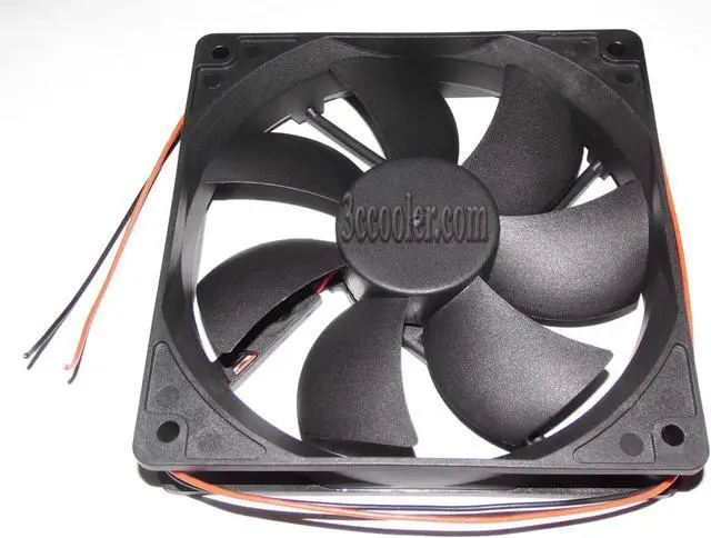 Alt view image 2 of 2 - for RUNDA 120*25mm 12CM RD12025B12H 12V 0.60A 2 wires Case fan power cpu cooler