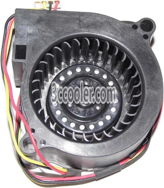 Alt view image 3 of 3 - for NIDEC GAMMA26 D05F-12BL 09B 12V 0.06A 3 Wires 3 Pins Blower 5CM CPU cooler