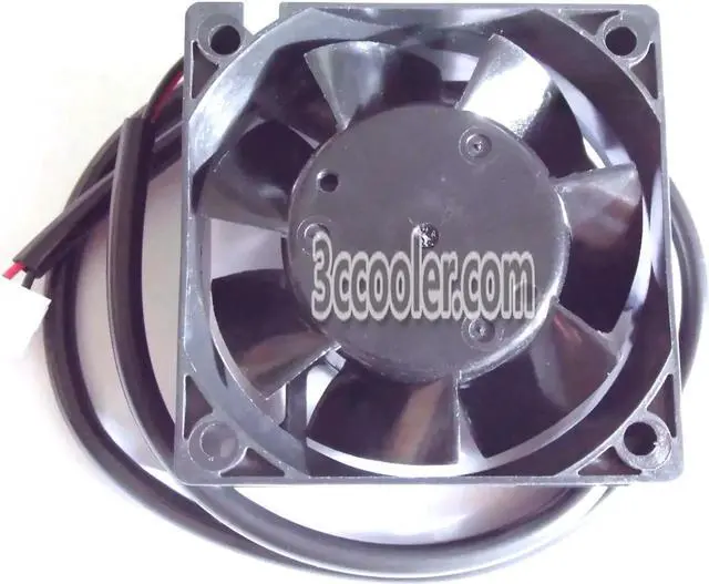 Alt view image 2 of 2 - for Melco 6025 60*25mm MMF-06D24DS A17 24V 0.1A 2 Wires 2 Pins Case fan 6CM inverter ABB fanuc server cooler