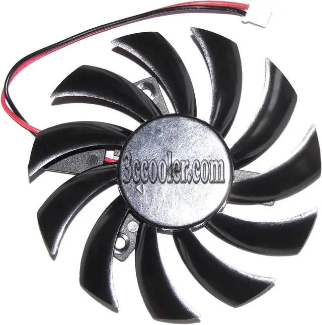 Alt view image 2 of 2 - for Power Logic PLD08010S12H 12V 0.25A 2 wires 2 pins vga fan graphics card cooler