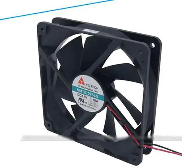 Alt view image 4 of 4 - for Y.S. TECH 12cm KM121225LS Sleeve bearing Cooler with 12V 0.18A 2 Wires 3Pins Connector