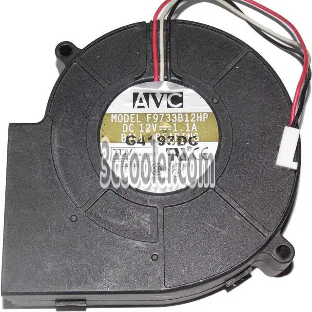 Main image of for AVC 97x33mm F9733B12HP 12V 1.1A 3 Wires DC Case Blower 10CM centrifugal cooler For HP 336580-001 360327-001