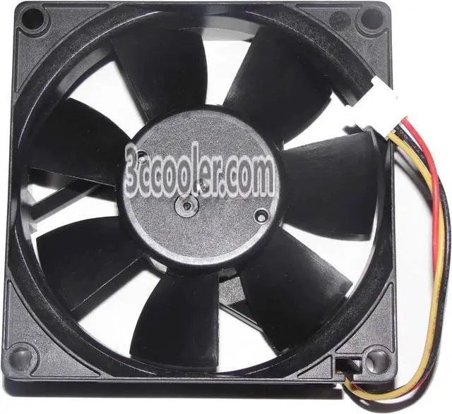 Alt view image 2 of 2 - for Original Melco 8CM 80*25mm MMF-08D24ES RM1 CA1321-H01 24V 0.16A 3 Wires 3 Pins Inverter Fan for YASKAWA PLC ABB