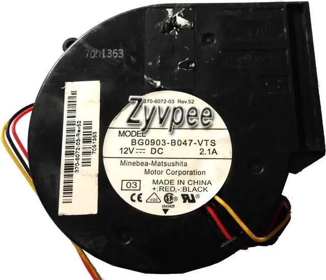 Main image of for DC Blower of NMB 9733 BG0903-B047-VTS with 12V 2.1A 3-Wires