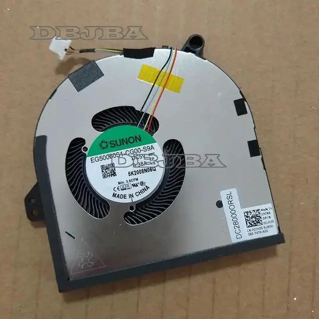 Main image of Cooling Fan For Dell XPS 15 9500 EG50050S1-CG00-S9A DC28000ORSL 0DJH35 5V 0.38A