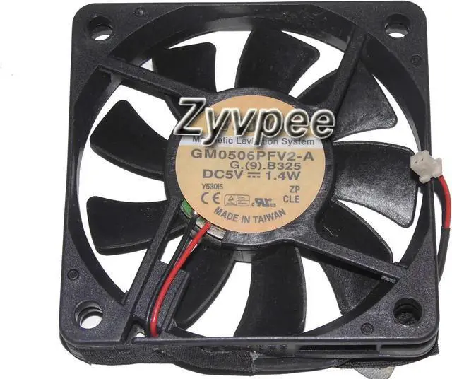 Main image of for Square Cooler of SUNON 60*10mm GM0506PFV2-A with 5V 1.4W 2-Wires 2 Pins notebook laptop switch cpu cooler