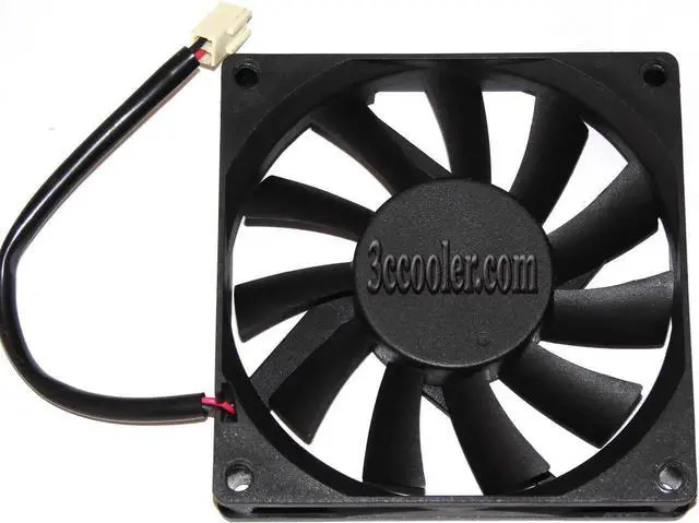 Alt view image 2 of 2 - for XFan 80*15mm 8CM RDH8015B 12V 0.17A 2 wires 2 pins Case fan cpu cooler