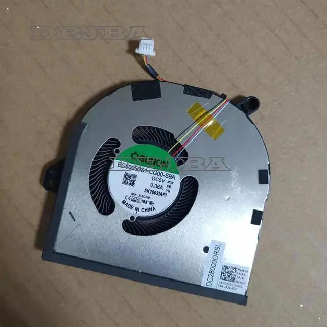 Main image of Laptop Cooling Fan cooler For Dell XPS 15 9500 0DJH35 DJH35 EG50050S1-CG00-S9A DC5V 0.38A