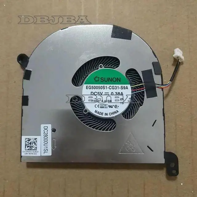 Main image of Laptop CPU Cooling Fan For SUNON EG50050S1-CG31-S9A DC28000U1SL 0FK50V 5V 0.38A