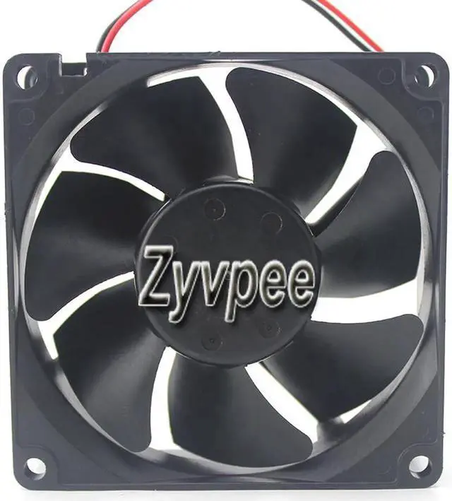 Alt view image 3 of 3 - for DC Square Cooler of NMB 8025 3110KL-04W-B29 with 12V 0.14A 2 Wires 2 Pins, 8cm case fan