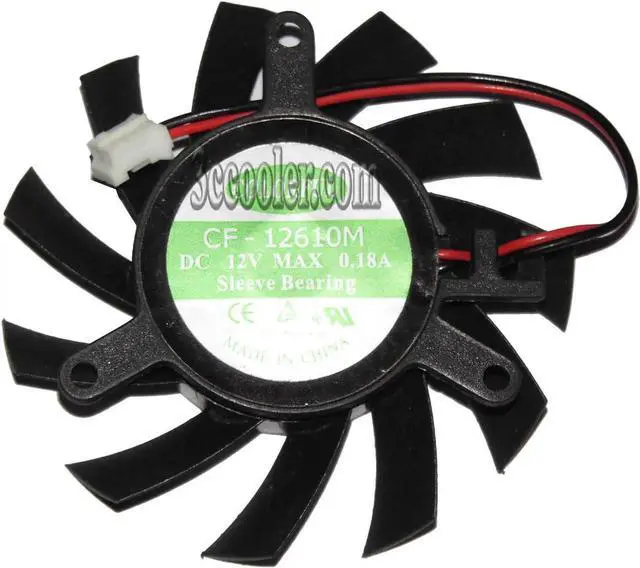 Main image of for Colorful CF-12610M 12V 0.18A frameless 2 wires 2 pins Vga fan graphics card cooler