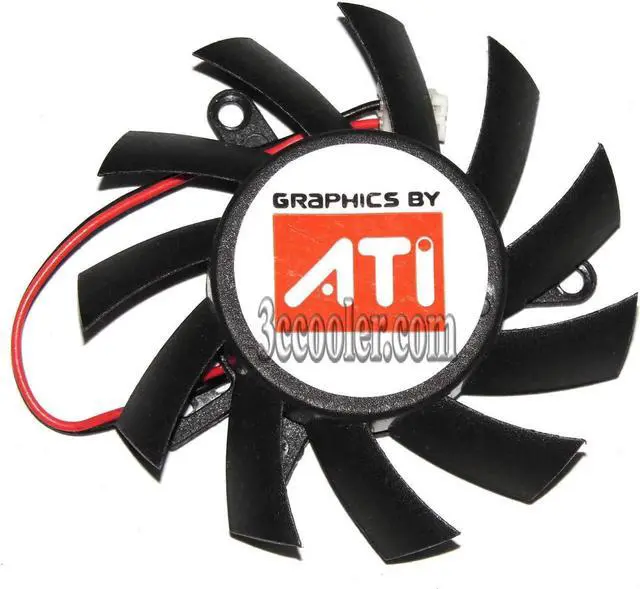 Alt view image 2 of 2 - for Colorful CF-12610M 12V 0.18A frameless 2 wires 2 pins Vga fan graphics card cooler