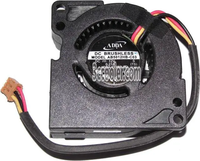 Main image of for ADDA 50x20mm AB5012HB-C03 12V 0.21A 3 Wires 3 Pins Blower 5CM projector centrifugal cooler