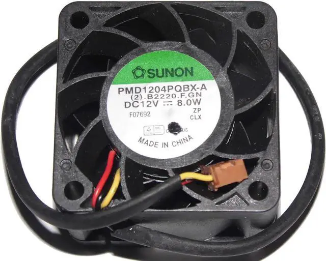 Main image of for SUNON 40*28mm 4cm PMD1204PQBX-A B2220.F.GN 12V 8.0W 3 wires 3 pins case fan server switch cooler