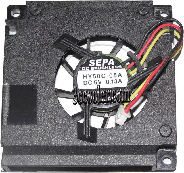 Main image of for SEPA 50*10mm 5CM HY50C-05A 5V 0.13A 3 Wires 3 Pins Notebook blower laptop fan cooler