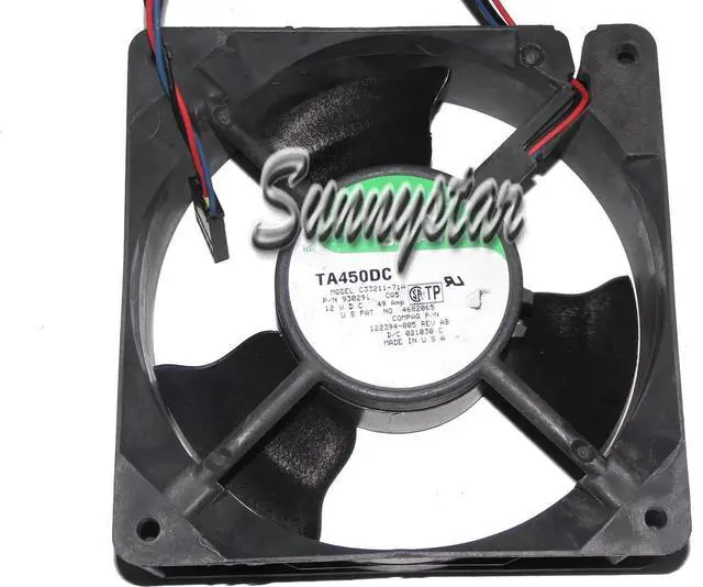 Main image of for Square Cooler of NIDEC 12038 C33211-71A with 12V 0.49A 3-Wires