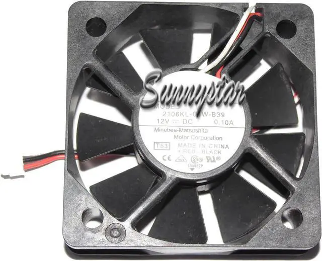 Main image of for DC Square Cooler of NMB 50*15mm 2106KL-04W-B39 with 12V 0.1A 3-Wires 3 Pins case fan