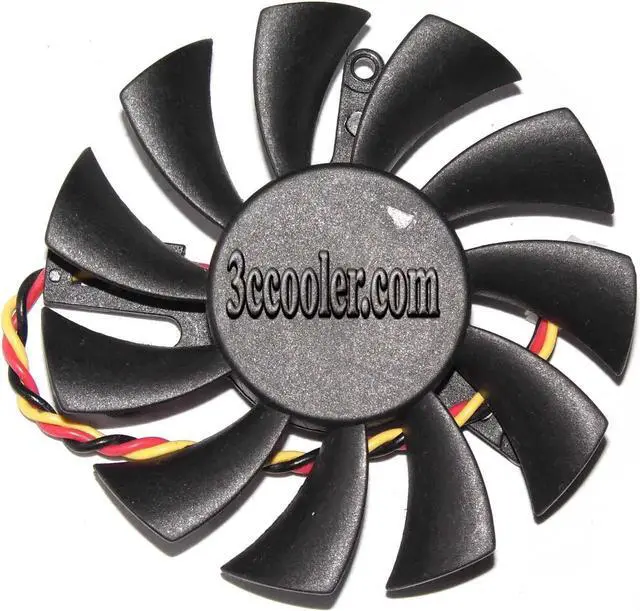 Alt view image 2 of 2 - for Power Logic PLD06010S12L 12V 0.2A 3 wires 3 pins vga fan graphics card cooler