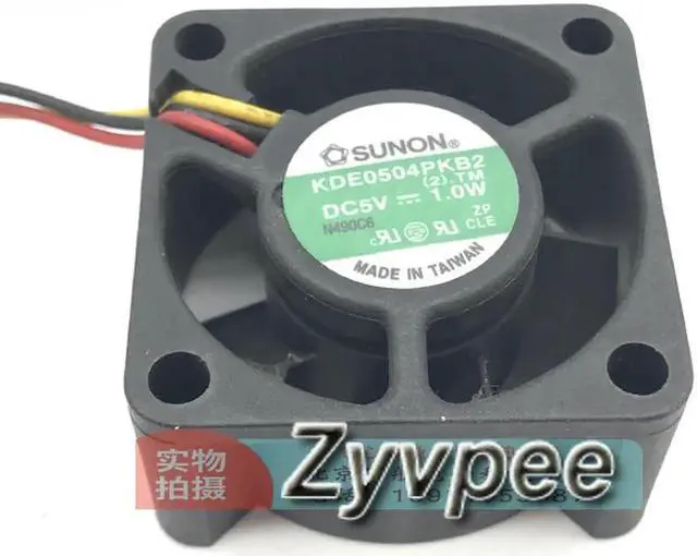 Alt view image 2 of 3 - for DC square Cooler of 4020 SUNON KDE0504PKB2 with 5V 1.0W with 3-Wires