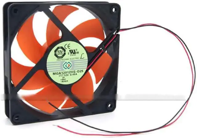 Alt view image 2 of 4 - for Magic 12CM MGA12012HS-O25 Hydraulic bearing cooler with 12V 0.45A 2 Wires