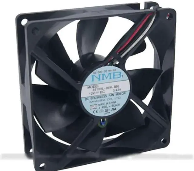 Alt view image 2 of 4 - for NMB 9CM 3610KL-04W-B56 Dual Balls bearing DC Cooler with 12V 0.43A 3 Wires 3Pins Connector