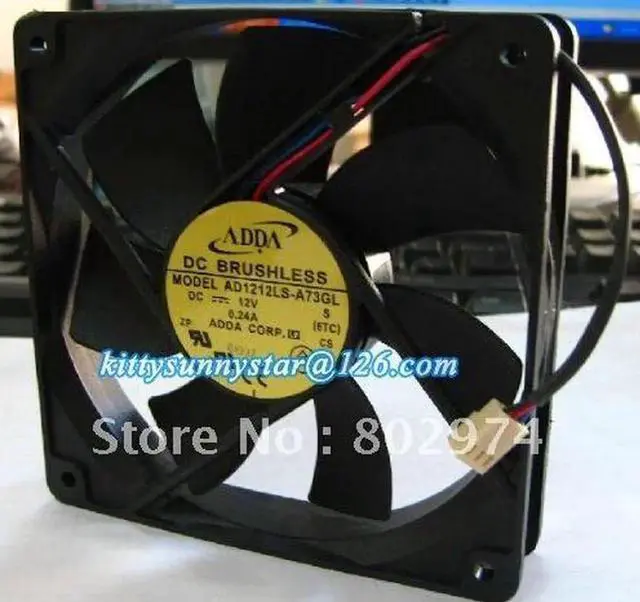Main image of for ADDA 12025 AD1212LS-A73GL 12V 0.24A DC Brushless Fan,Cooling Fan