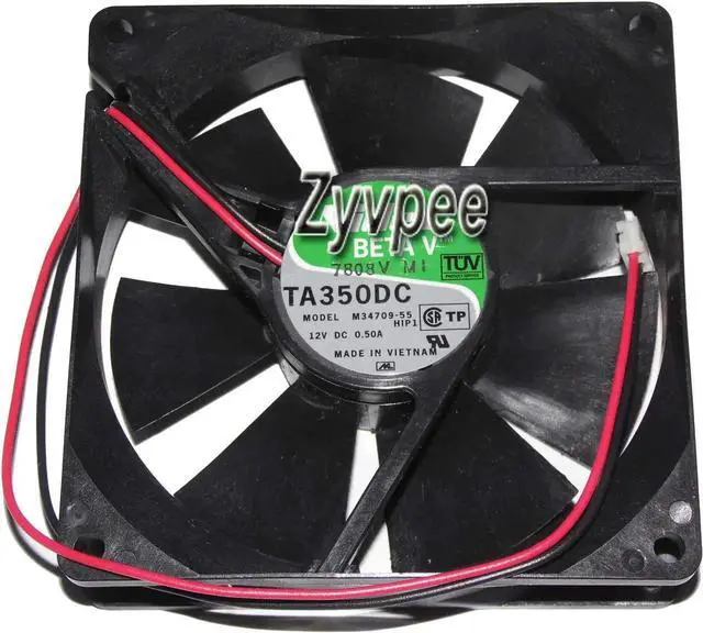 Main image of for Square Cooling Fan of NIDEC 9225 M34709-55 with 12V 0.5A 2-Wires