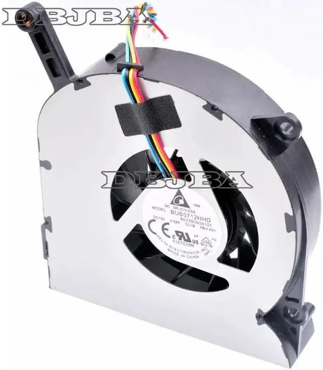 Alt view image 6 of 6 - Fan for BUB0712HHD 6033B0034101 DC12V 0.62A All-in-one Desktop Computer CPU Cooling Fan