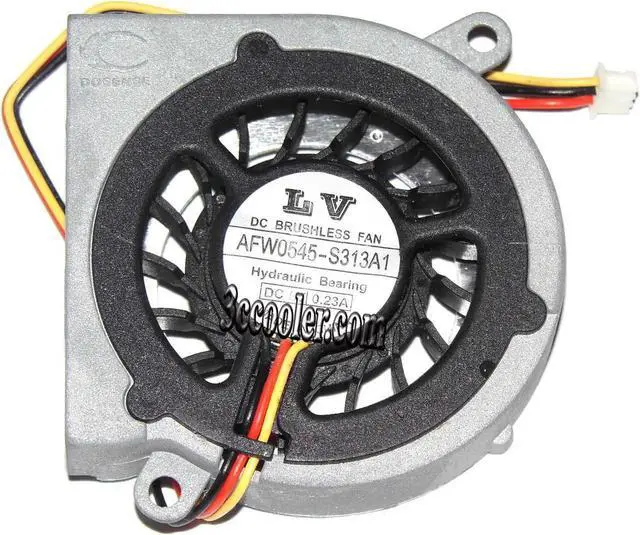 Main image of for LV 5010 AFW0545-S313A1 Turbo Cooling fan with with 5V 0.10A Hydraulic bearing 3 Wires 3Pins connector