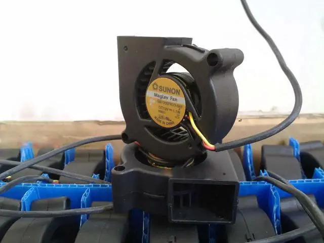 Alt view image 2 of 3 - for Blower Cooling Fan of SUNON 50*20mm GB1205PKV3-8AY F with 12V 1.1W 3-Wires 3 Pins for projector printer etc.